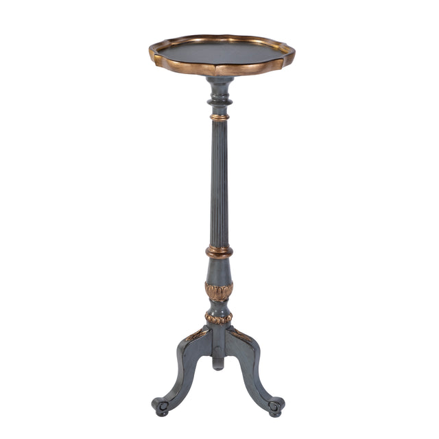 Chatsworth 13.75 in. W x 36.5 in. H Round Wood Scalloped Edge 3 Leg Pedestal Plant Stand by Butler Specialty Company