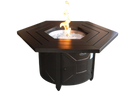 Hammered Bronze Hexagon Aluminum Fire Pit
