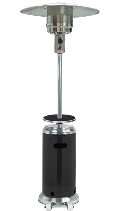 87" Outdoor Two Toned Patio Heater in Stainless Steel and Hammered Bronze