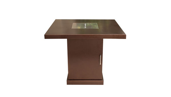Outdoor 30" Conventional Propane Fire Pit Table in Hammered Bronze