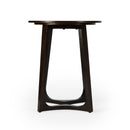 Devin 19.5 in. W Round Solid Wood Mid Century Side Table with 2 Sled Legs by Butler Specialty Company