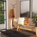 Logan Square 74 in. H Wood & Metal Rustic 4 Double Hook Costumer/Coat Rack with Umbrella Holder by Butler Specialty Company