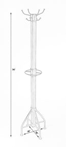Logan Square 74 in. H Wood & Metal Rustic 4 Double Hook Costumer/Coat Rack with Umbrella Holder by Butler Specialty Company