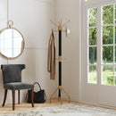 Logan Square 74 in. H Wood & Metal Rustic 4 Double Hook Costumer/Coat Rack with Umbrella Holder by Butler Specialty Company