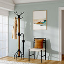 Logan Square 74 in. H Wood & Metal Rustic 4 Double Hook Costumer/Coat Rack with Umbrella Holder by Butler Specialty Company