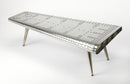 Midway 59.5 in. W Triangular Novelty Metal and Wood Aviator Themed Coffee Table by Butler Specialty Company