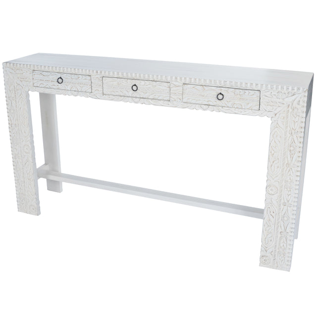 Janta 55.5 in. W Rectangular Solid Wood 3 Drawer Console Table by Butler Specialty Company