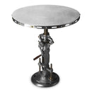 Fenwick 31.5 in. W Round Metal Adjustable Height Industrial Hall/Pub Table by Butler Specialty Company