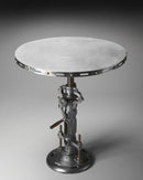 Fenwick 31.5 in. W Round Metal Adjustable Height Industrial Hall/Pub Table by Butler Specialty Company