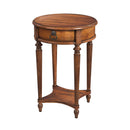 Jules 17.5 in. W Round Wood 1 Drawer End Table with Lower Open Shelf by Butler Specialty Company