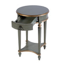 Jules 17.5 in. W Round Wood 1 Drawer End Table with Lower Open Shelf by Butler Specialty Company