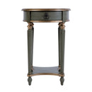 Jules 17.5 in. W Round Wood 1 Drawer End Table with Lower Open Shelf by Butler Specialty Company