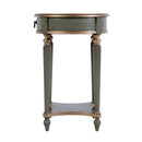 Jules 17.5 in. W Round Wood 1 Drawer End Table with Lower Open Shelf by Butler Specialty Company