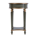 Jules 17.5 in. W Round Wood 1 Drawer End Table with Lower Open Shelf by Butler Specialty Company