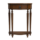 Ashby 22 in. W Demilune Wood 1 Drawer Console Table with Lower Open Shelf by Butler Specialty Company