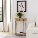 Ashby 22 in. W Demilune Wood 1 Drawer Console Table with Lower Open Shelf by Butler Specialty Company