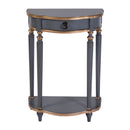 Ashby 22 in. W Demilune Wood 1 Drawer Console Table with Lower Open Shelf by Butler Specialty Company