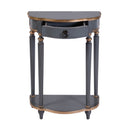 Ashby 22 in. W Demilune Wood 1 Drawer Console Table with Lower Open Shelf by Butler Specialty Company