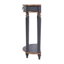 Ashby 22 in. W Demilune Wood 1 Drawer Console Table with Lower Open Shelf by Butler Specialty Company