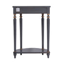 Ashby 22 in. W Demilune Wood 1 Drawer Console Table with Lower Open Shelf by Butler Specialty Company