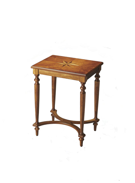 Tyler 18 in. W Rectangular Wood Side Table with 4-Way Match Veneer Inlay by Butler Specialty Company