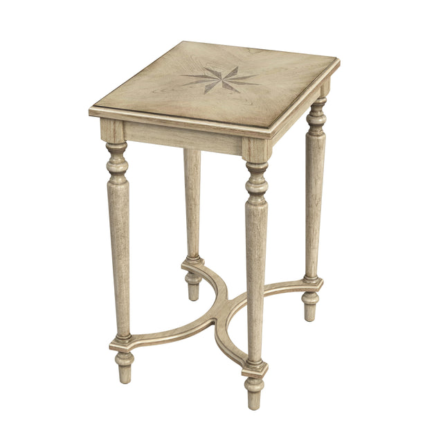 Tyler 18 in. W Rectangular Wood Side Table with 4-Way Match Veneer Inlay by Butler Specialty Company
