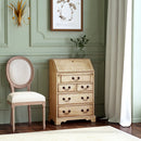 Danforth 25.5 in. W Rectangular Wood 5 Drawer Secretary with Drop Front Writing Surface by Butler Specialty Company