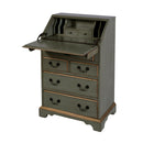 Danforth 25.5 in. W Rectangular Wood 5 Drawer Secretary with Drop Front Writing Surface by Butler Specialty Company