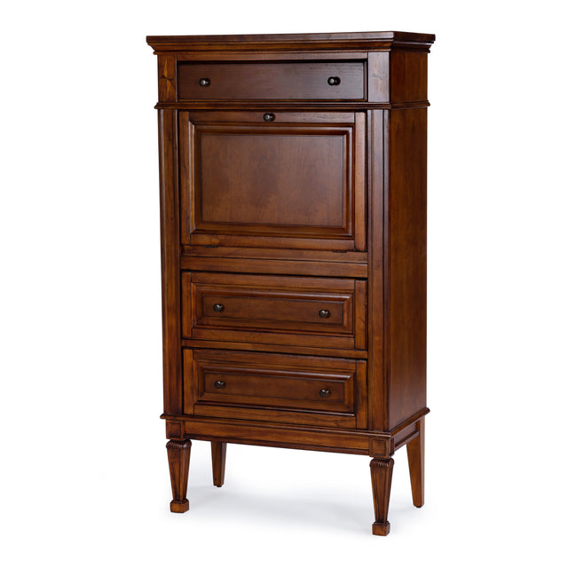 Wordsworth 27.75 in. W Wood 4 Drawer Secretary with Drop Front Writing Surface by Butler Specialty Company
