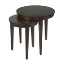 Lacey 24 in. W Round Wood Set of 2 Nesting Tables by Butler Specialty Company