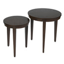 Lacey 24 in. W Round Wood Set of 2 Nesting Tables by Butler Specialty Company