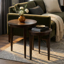 Lacey 24 in. W Round Wood Set of 2 Nesting Tables by Butler Specialty Company