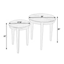 Lacey 24 in. W Round Wood Set of 2 Nesting Tables by Butler Specialty Company