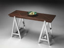 Maxim 48 in. W Rectangular Leather and Metal Console Table by Butler Specialty Company