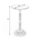Dani 16 in. W Round Pedestal Side Table by Butler Specialty Company