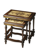 Gregorio Rectangular Stone and Wood Set of 2 Nesting Tables by Butler Specialty Company