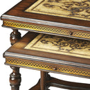 Gregorio Rectangular Stone and Wood Set of 2 Nesting Tables by Butler Specialty Company