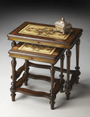 Gregorio Rectangular Stone and Wood Set of 2 Nesting Tables by Butler Specialty Company