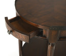 Sampson 22 in. W Round Wood 1 Drawer Side Table with Lower Open Shelf by Butler Specialty Company