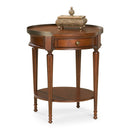 Sampson 22 in. W Round Wood 1 Drawer Side Table with Lower Open Shelf by Butler Specialty Company