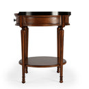 Sampson 22 in. W Round Wood 1 Drawer Side Table with Lower Open Shelf by Butler Specialty Company