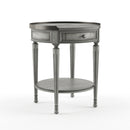 Sampson 22 in. W Round Wood 1 Drawer Side Table with Lower Open Shelf by Butler Specialty Company