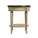 Sampson 22 in. W Round Wood 1 Drawer Side Table with Lower Open Shelf by Butler Specialty Company
