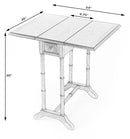 Darrow 24 in. W Fully Extended Rectangualr Wood Drop-Leaf 1 Drawer Side Table by Butler Specialty Company