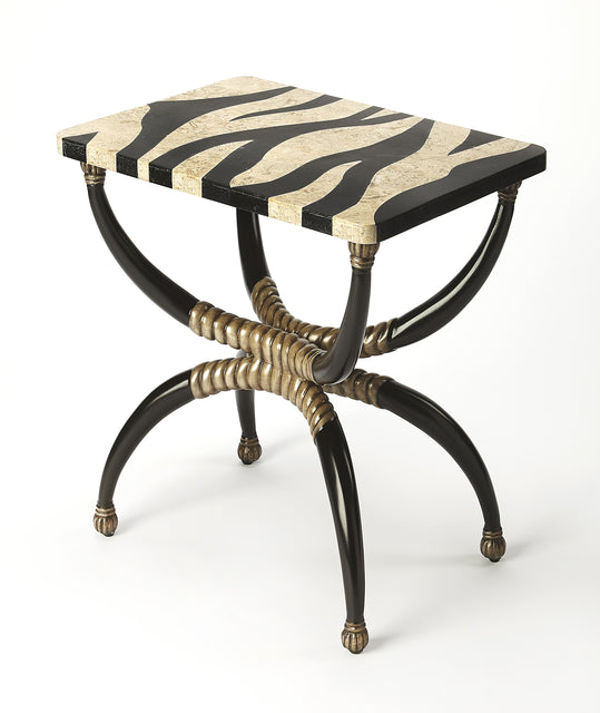 Burundi 16 in. W Rectangular Fossil Stone Side Table by Butler Specialty Company