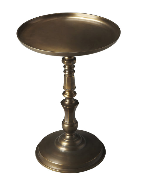 Orleans 16 in. W Round All Metal Pedestal Base Side Table by Butler Specialty Company