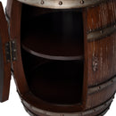 Calumet 15.75 in. W Round Wood Rustic 1 Door Barrel Side Table by Butler Specialty Company