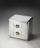Midway 20 in. W Rectangular Metal and Wood Aviator Themed 2 Drawer Side Table by Butler Specialty Company