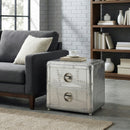 Midway 20 in. W Rectangular Metal and Wood Aviator Themed 2 Drawer Side Table by Butler Specialty Company