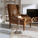 Ellis 22.5 in. Seat Height Round Wood and Metal Adjustable Height Pedestal Side Table by Butler Specialty Company